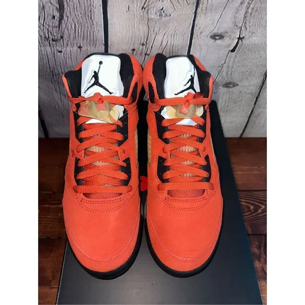 Air Jordan 5 Retro Martian Sunrise/Fire Red/ Muslin/Black Size W 9.5 / M 8 DD933